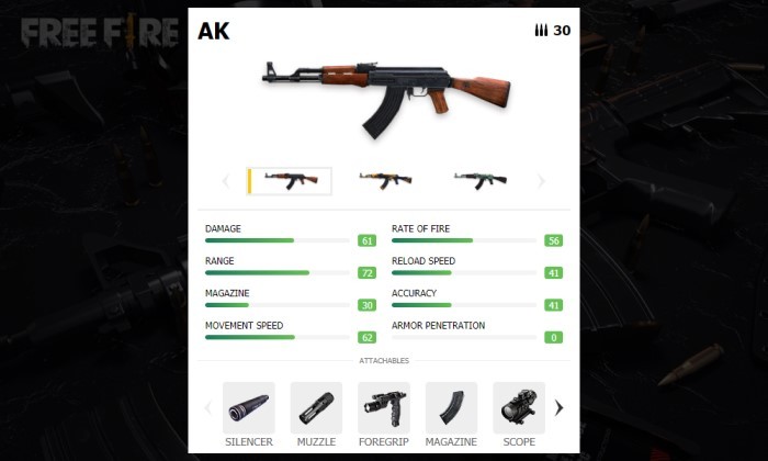AR Free Fire Berbahaya - AK