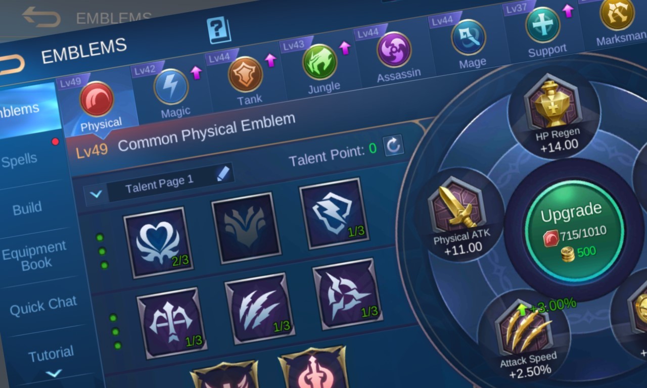 Cara Mengganti Emblem Mobile Legends Header